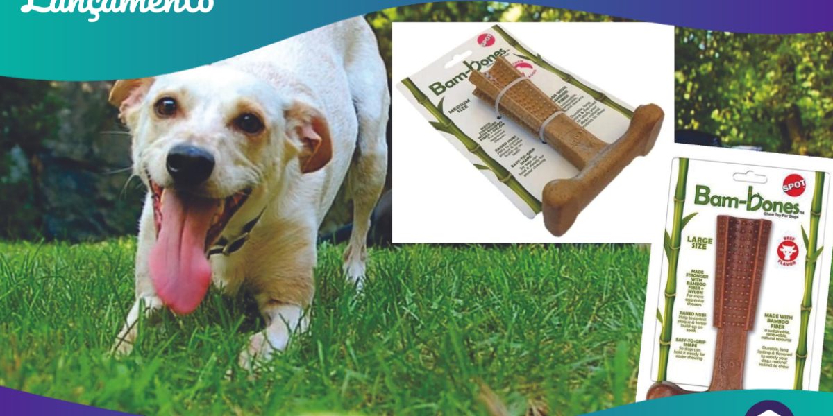 Lançamento - Brinquedo para Cachorro Roer T Bamboobone DoginJoy - 06.02.2021