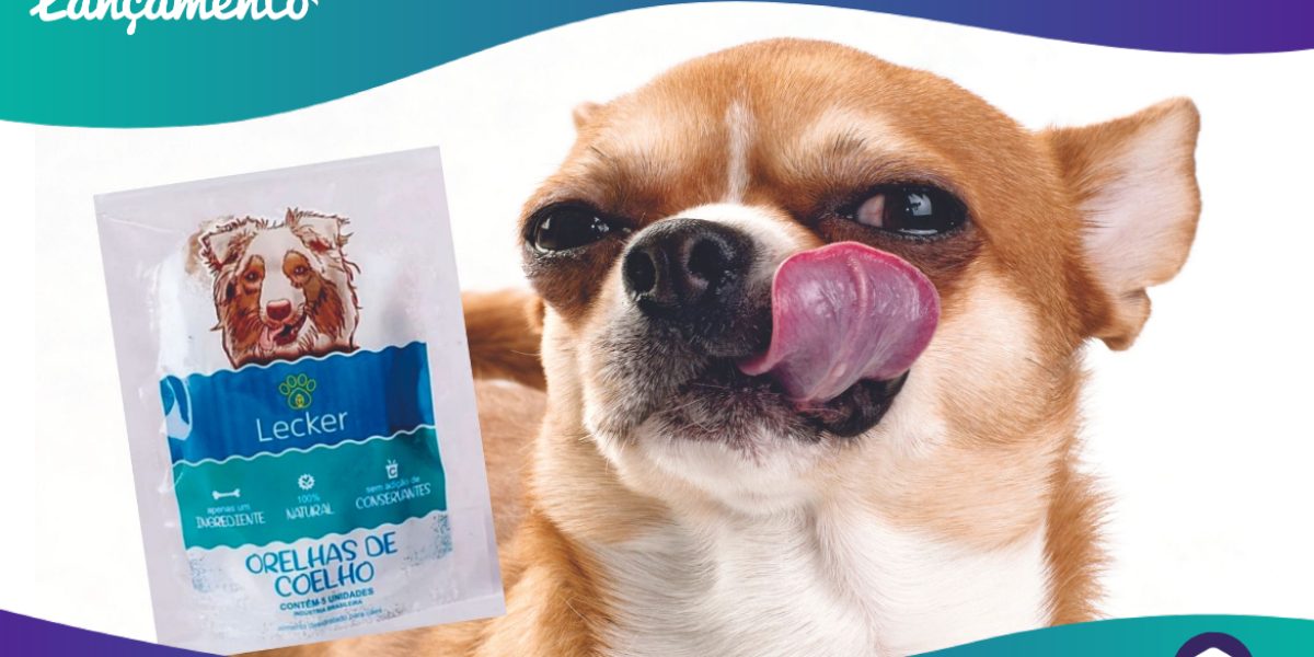 Lançamento - Petisco para cachorro desidratado orelhas de coelho Lecker DoginJoy - 17.11.2020