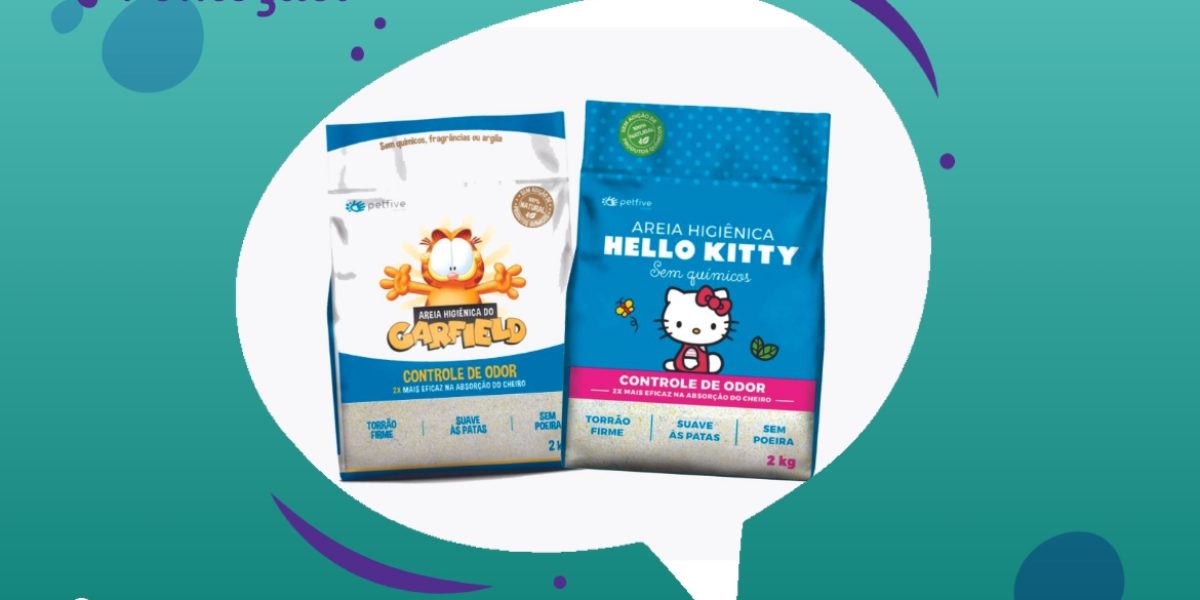 Promoção Areia Higiênica Garfield e Hello Kitty leve 3 pague 2 Cobasi - 16.09.2020